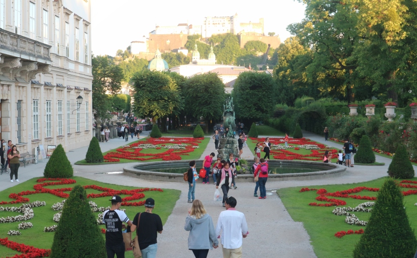Peaceful Evening Walk At Mirabell Garden Salzburg
